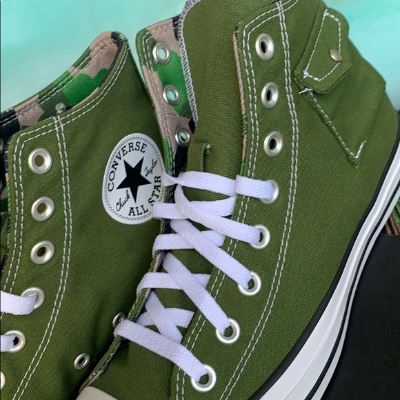 CONVERSE CTAS POCKET HI CYPRESS GREEN/BLACK/WHT WM - Picture 9 of 16